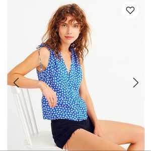 Madewell floral peplum blouse